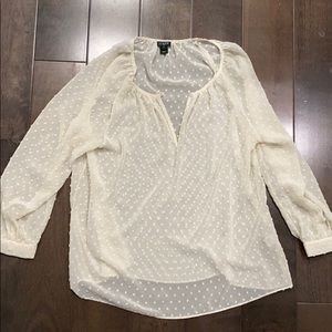 Jcrew Swiss dot cheer top size small